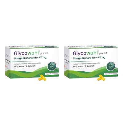 Glycowohl Omega-3 Kapseln 917 mg vegan + DHA + EPA + DPA 2x60 stk von Heilpflanzenwohl GmbH PZN 08106202