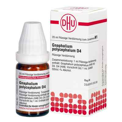 Gnaphalium Polyceph. D4 Dilution 20 ml von DHU-Arzneimittel GmbH & Co. KG PZN 02116793
