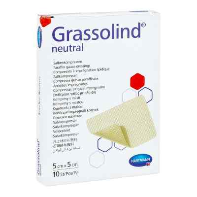 Grassolind Salbenkompressen 5x5 Cm Steril 10 stk von B2B Medical GmbH PZN 17565829