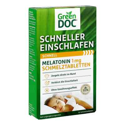 Greendoc Melatonin 1 Mg Schmelztabletten 40 stk von DISTRICON GmbH PZN 18270697