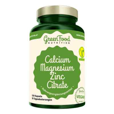 GreenFood Nutrition Calcium Magnesium Zink Citrate Kapseln
