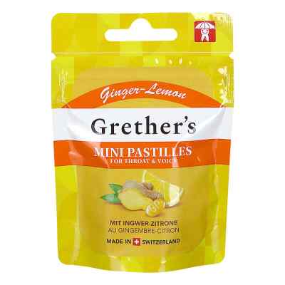 Grethers Ginger Lemon Zuckerfrei Pastillen Mini Beutel