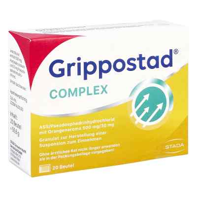 Grippostad Complex Ass/pseudoeph.500/30 Mg Orange 20 stk von STADA GmbH PZN 16903477