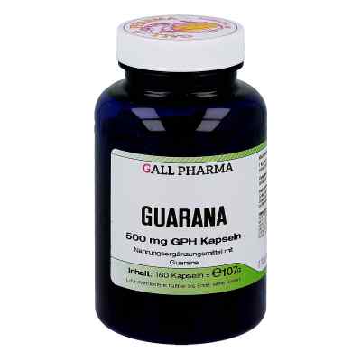 Guarana 500 mg Gph Kapseln 180 stk von GALL-PHARMA GmbH PZN 09786404