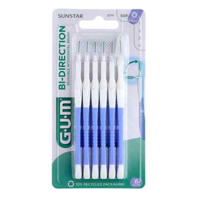 GUM BI-DIRECTION 0,6 mm hellblau (Kerze) 6 stk von Sunstar Deutschland GmbH PZN 16905418