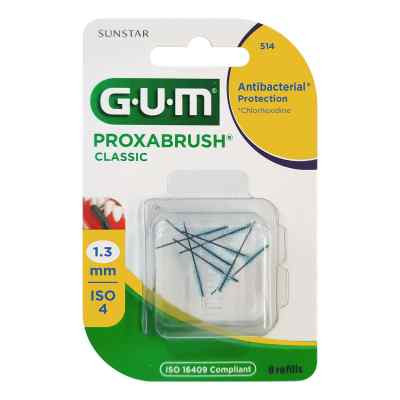 GUM PROXABRUSH® CLASSIC Ersatzbürsten 1,3 mm gelb (Tanne)  8 stk von Sunstar Deutschland GmbH PZN 11347959