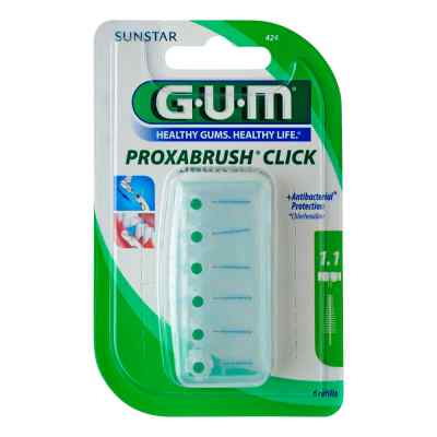 Gum Proxabrush Click Nachfüllpackung 0,5 mm Tanne 6 stk von Sunstar Deutschland GmbH PZN 03568741