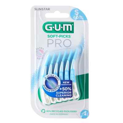 GUM® SOFT-PICKS® PRO Interdentalbürsten Small 60 stk von Sunstar Deutschland GmbH PZN 18468324