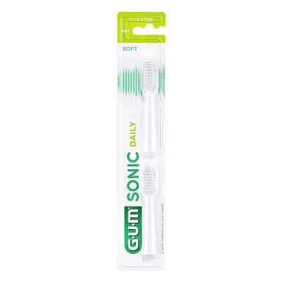 GUM SONIC DAILY Ersatzbürsten weiß 2 Stück 2 stk von Sunstar Deutschland GmbH PZN 16917775