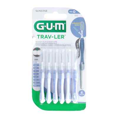 Gum Trav-ler 0,6in Kerze hellblau Interdentalbür. 6 stk von Sunstar Deutschland GmbH PZN 11348114