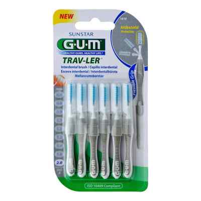 GUM® TRAV-LER® 2,0 mm grau (Kerze)  6 stk von Sunstar Deutschland GmbH PZN 09714362