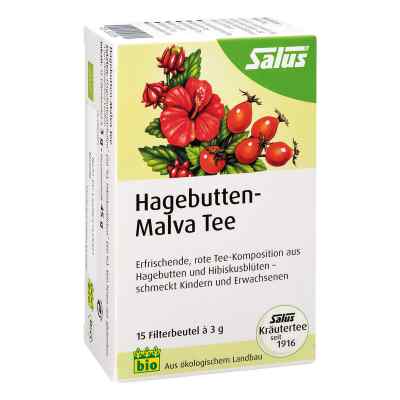 Hagebutten Malva Tee Früchtetee bio Salus Filter. 15 stk von SALUS Pharma GmbH PZN 09002354