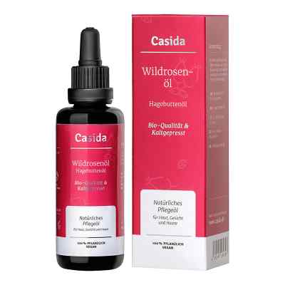 Hagebutten öl Wildrosenöl Bio kaltgepresst 50 ml von Casida GmbH PZN 16812378