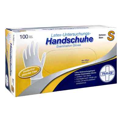 Handschuhe Einmal Latex puderfrei S 100 stk von Param GmbH PZN 00990244