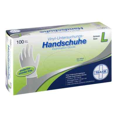 Handschuhe Einmal Vinyl puderfrei L 100 stk von Param GmbH PZN 00990273