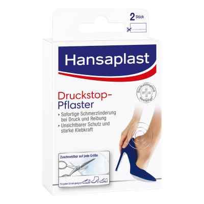 Hansaplast Druckstopp transparent.Schutzpolster 2 stk von Beiersdorf AG PZN 06080299