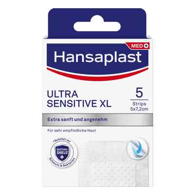 Hansaplast Ultra Sensitive Wundverband 5x7,2 cm Xl 5 stk von Beiersdorf AG PZN 17268451
