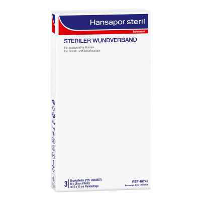 Hansapor steril Wundverband 10x20 cm 3 stk von Beiersdorf AG PZN 14062536