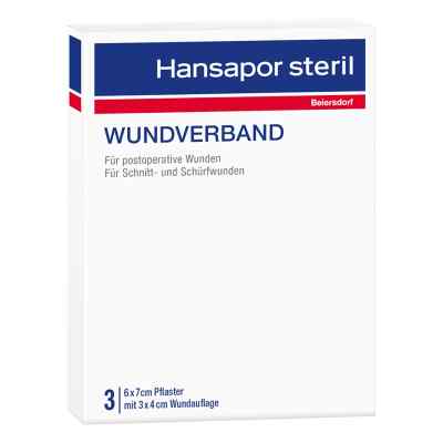 Hansapor steril Wundverband 6x7 cm 3 stk von Beiersdorf AG PZN 12439913