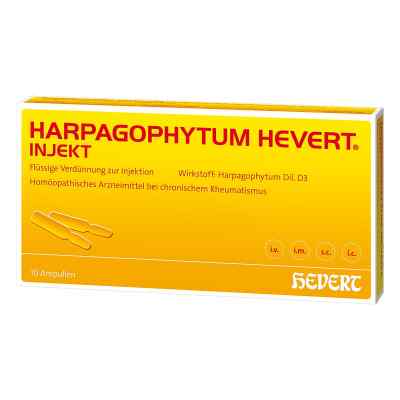 Harpagophytum Hevert injekt Ampullen 10 stk von Hevert Arzneimittel GmbH & Co. K PZN 13702761