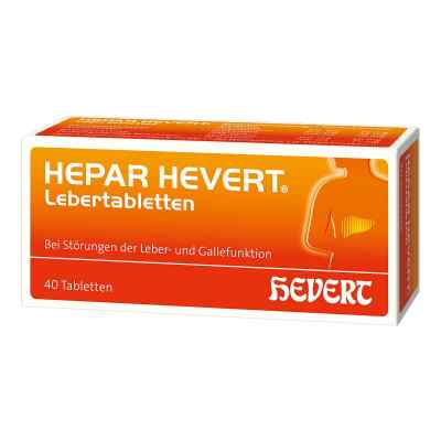 Hepar Hevert Lebertabletten 40 stk von Hevert-Arzneimittel GmbH & Co. K PZN 13863257