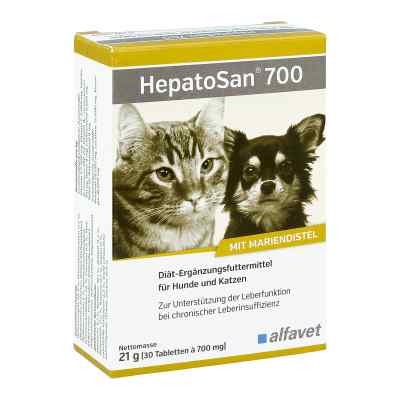 Hepatosan 700 Ergänzungsfuttermittel für Hunde und Katzen Tablet