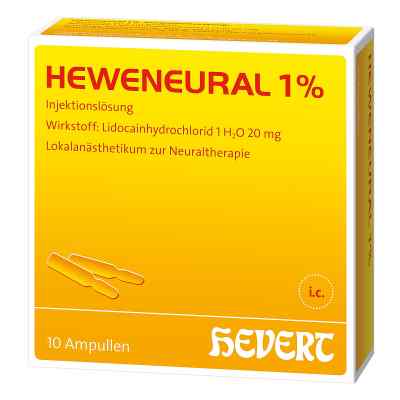 Heweneural 1% Ampullen 10X2 ml von Hevert-Arzneimittel GmbH & Co. K PZN 03173043