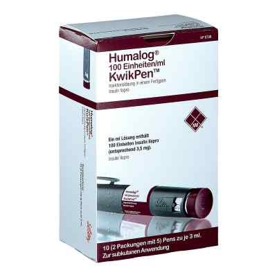 Humalog 100 Einheiten/ml KwikPen 3ml 10 stk von LILLY DEUTSCHLAND GmbH PZN 06087048