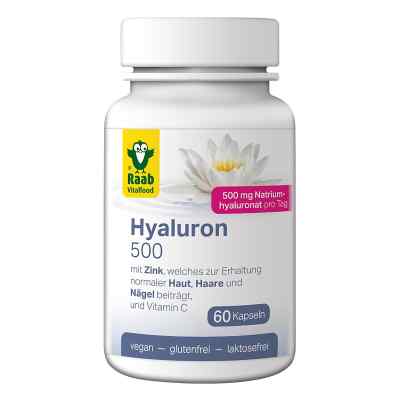 Hyaluron 500 Vegan Kapseln 60 stk von ALLPHARM Vertriebs GmbH PZN 18739303