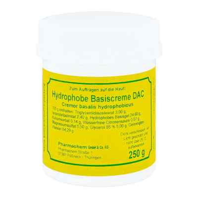 Hydrophobe Basiscreme Dac 250 g von Pharmachem GmbH & Co. KG PZN 06107319