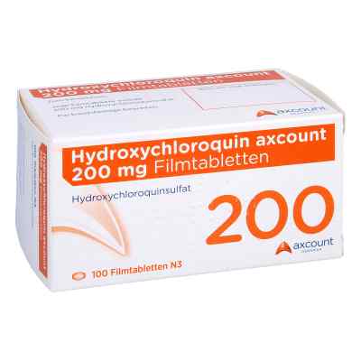 Hydroxychloroquin axcount 200 mg Filmtabletten 100 stk von axcount Generika GmbH PZN 14274327