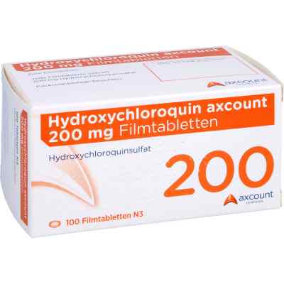 Hydroxychloroquin axcount 200 mg Filmtabletten 100 stk von axcount Generika GmbH PZN 14274327