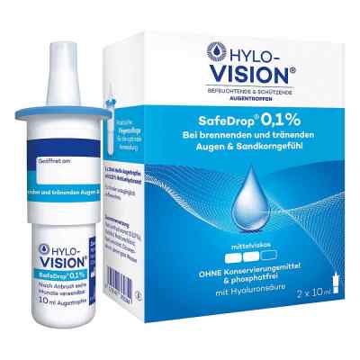 Hylo-Vision Safedrop 0,1% Augentropfen 2X10 ml von OmniVision GmbH PZN 05730246