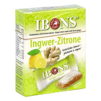 Ibons Ingwer Zitrone Box Kaubonbons 60 g von Arno Knof GmbH PZN 16884567