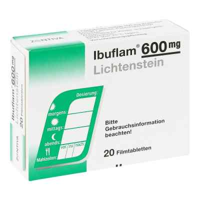 Ibuflam 600mg Lichtenstein 20 stk von Zentiva Pharma GmbH PZN 06313390