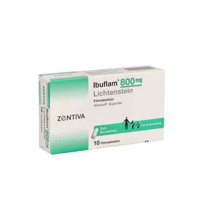Ibuflam 800mg Lichtenstein 10 stk von Zentiva Pharma GmbH PZN 05499091