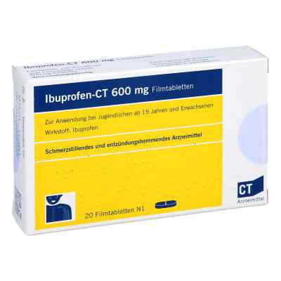 Ibuprofen-CT 600mg 20 stk von AbZ Pharma GmbH PZN 04190888