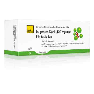 Ibuprofen Denk 400 Mg Akut Filmtabletten 50 stk von Denk Pharma GmbH & Co.KG PZN 16703494