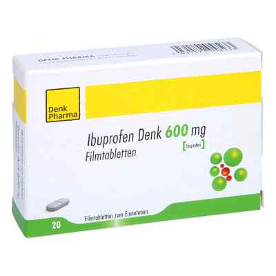 Ibuprofen Denk 600 Mg Filmtabletten 20 stk von Denk Pharma GmbH & Co.KG PZN 16703324