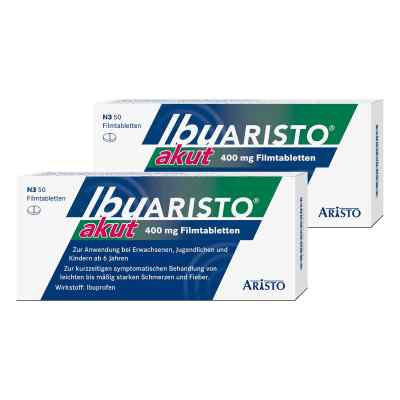 Ibuprofen Ibuaristo akut 400 mg Filmtabletten gegen Schmerzen