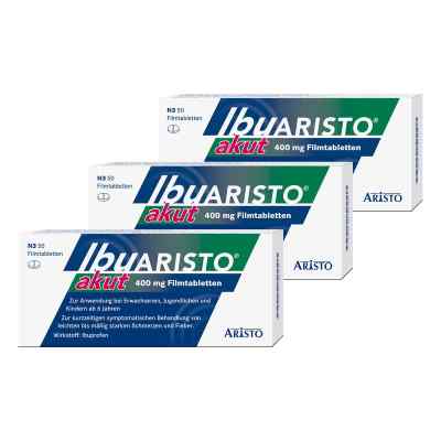 Ibuprofen Ibuaristo akut 400 mg Filmtabletten gegen Schmerzen