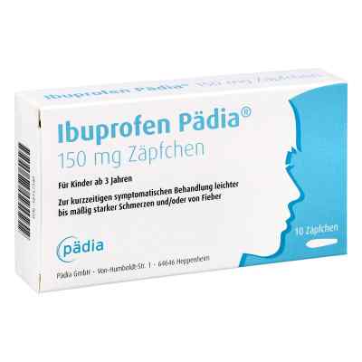 Ibuprofen Pädia 150 Mg Zäpfchen 10 stk von Pädia GmbH PZN 18157340