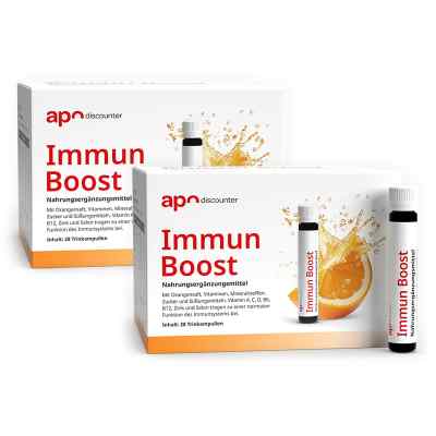 Immun Boost Trinkampullen von apodiscounter 2x28x25 ml von apo.com Group GmbH PZN 08102384