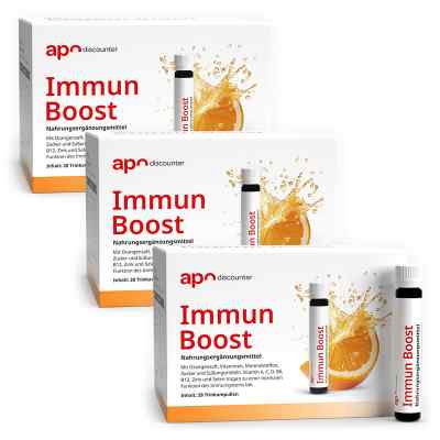 Immun Boost Trinkampullen von apodiscounter 3x28x25 ml von apo.com Group GmbH PZN 08102385