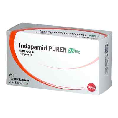 Indapamid Puren 2,5 mg Hartkapseln 100 stk von PUREN Pharma GmbH & Co. KG PZN 11355226
