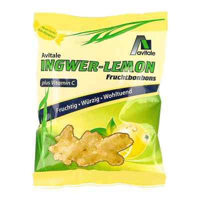 Ingwer Lemon Bonbons + Vitamin C 75 g von Avitale GmbH PZN 06845661