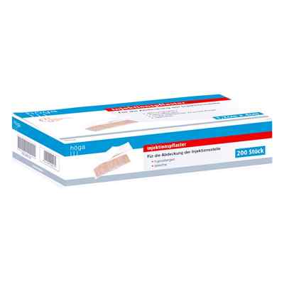 Injektionspflaster hypoall.1,2x4cm 200 stk von HÖGA-PHARM G.Höcherl PZN 00050162