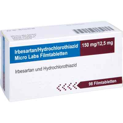 Irbesartan/hydrochlorothiazid Micro Labs 150/12,5 98 stk von Micro Labs GmbH PZN 12738780