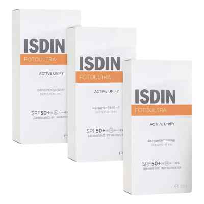 ISDIN Fotoultra Active Unify Fusion Fluid 3x50 ml von ISDIN GmbH PZN 08106210