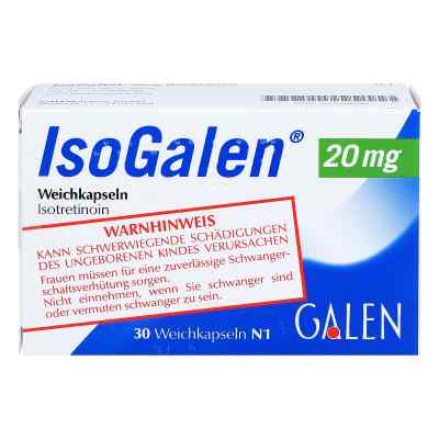 Isogalen 20 mg Weichkapseln 30 stk von GALENpharma GmbH PZN 03510090